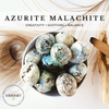 AZURITE MALACHITE tumbled stone for creativity, soothing, balance