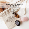 BALANCE YOUR ENERGY crystals set for well-being, meditation, calming stress and harmony