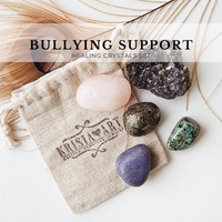 BULLYING SUPPORT crystals set for protection, comfort, calming stress & anxiety