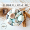 CARIBBEAN CALCITE tumbled stone for emotional healing, stress relief, communication
