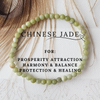 CHINESE JADE healing crystal bracelet 4mm