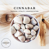 CINNABAR tumbled stone for manifestation, passion, vitality