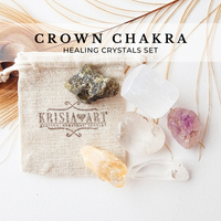 CROWN CHAKRA crystal set for balance and alignment