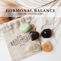 HORMONAL BALANCE crystals set for hormone balancing, menopause relief, mood swings, pms