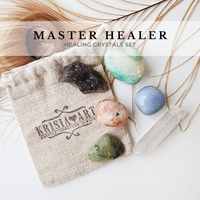 MASTER HEALER crystals set for calming, cleansing & emotional balance