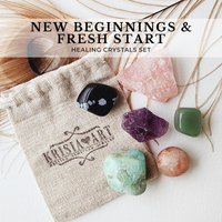 NEW BEGINNINGS & FRESH START crystals set to help release the past and welcome the future