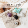 NEW MOON crystals set for new beginnings, fresh start, & intention setting