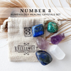 Life path NUMBER 3 healing crystals, Numerology crystal set to manifest inspiration, innovation, self-expression