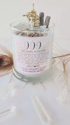 999 ANGEL NUMBER CANDLE with crystals & angel message