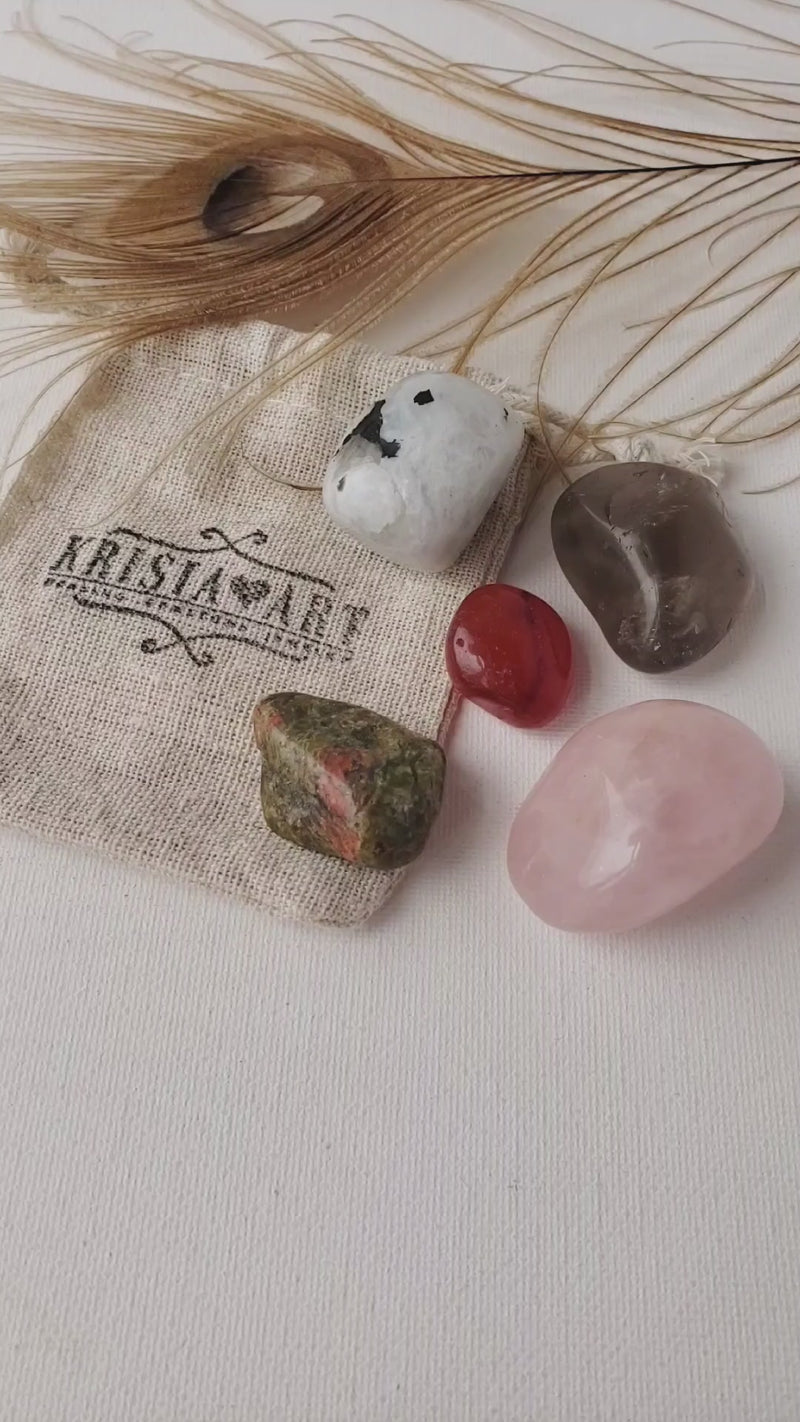 FERTILITY crystals set for pregnancy meditation and infertility conception ivf invitro spiritual support