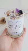 MOTHER'S PROTECTION crystal candle for meditation, stress relief & relaxation