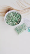 GREEN AVENTURINE crystal chips 1oz - No hole, polished