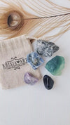 INTUITION & PSYCHIC ABILITIES crystal set for third eye chakra activation, divination crystals, witchcraft, spell & meditation