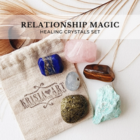 RELATIONSHIP MAGIC crystals set for love, communication, trust, harmony