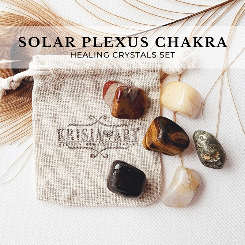 SOLAR PLEXUS CHAKRA crystal set for balance and alignment