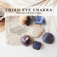 THIRD EYE CHAKRA crystal set for balance and alignment