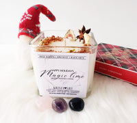 HIDDEN crystal candle "MAGIC TIME" Happy Holidays for protection, love, and well-being