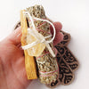 Pick your crystal White & Blue Sage SMUDGE KIT for purification, cleansing, negative energy removal - Sage, Palo Santo bundle for smudging