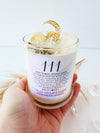 111 ANGEL NUMBER CANDLE with crystals & angel message