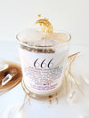 666 ANGEL NUMBER CANDLE with crystals & angel message